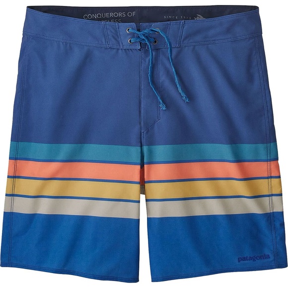 Patagonia Stretch Hydropeak 18in Boardshort - 
Santa Cruz Stripe/Superior Blue - Picture 4 of 4
